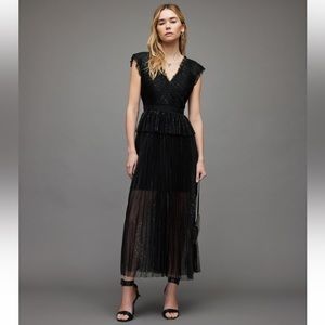 NWT AllSaints Indra Shimmer Dress Size: 8